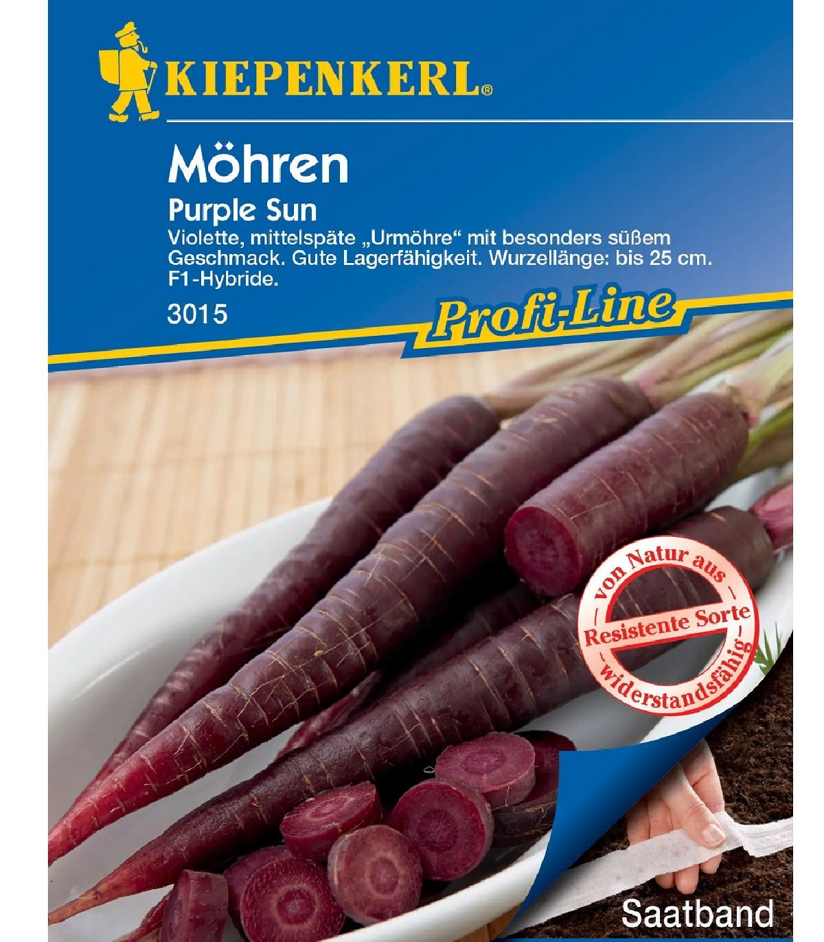 Semená mrkvy Purple Sun F1 - výsevný pásik - 5 m