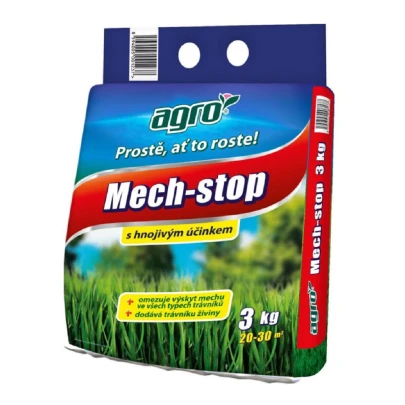 Trávnikové hnojivo Mech Stop - Agro - 3 kg