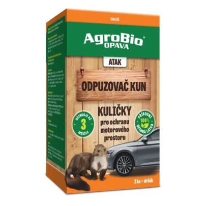 ATAK - Odpudzovač kún guličky - AgroBio - proti kunám - 2 ks