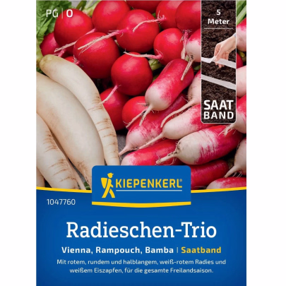 Semená reďkovky Vienna, Rampouch, Bamba - výsevný koberec - 5 m
