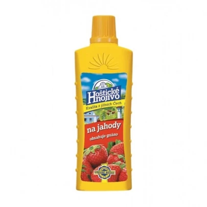 Kvapalné hnojivo na jahody s guánom - hoštické hnojivo - 500 ml